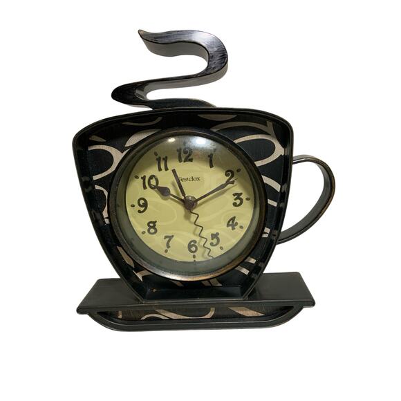 Westclox 3D Decorative Coffee Cup Analog Kitchen Wall Clock 10 1/4 x 8 3/4 - Picture 1 of 6